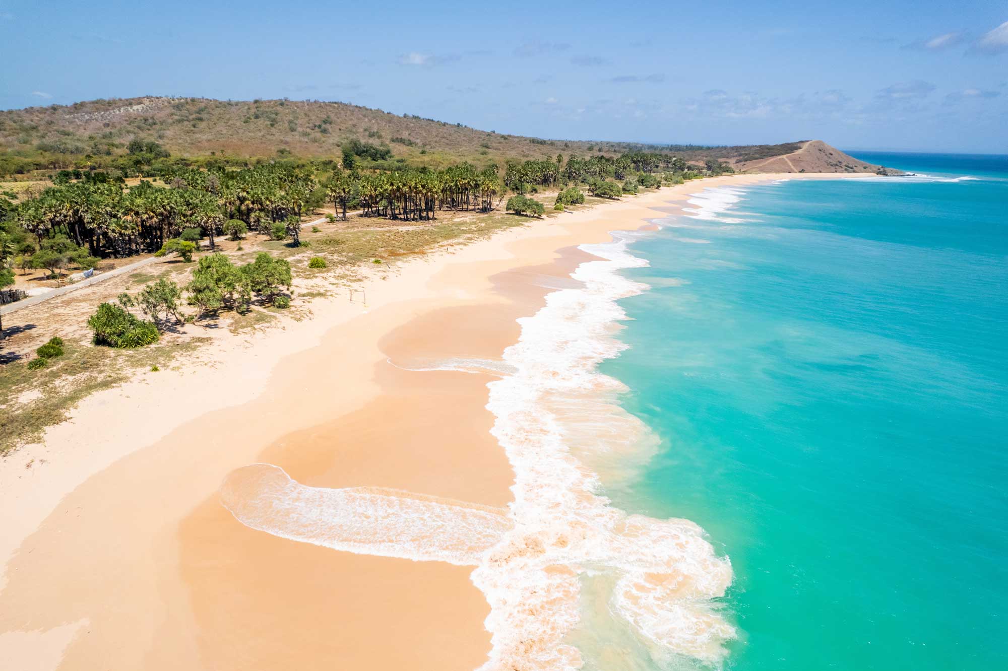 remote tropical beach